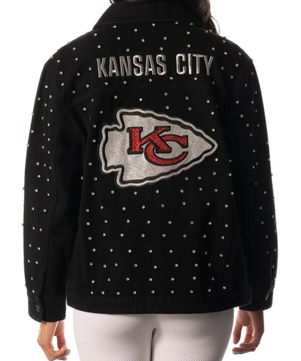 Kansas City Chiefs Black Denim Jacket