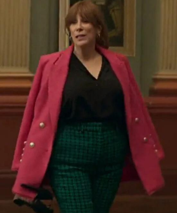 Queen Of Oz 2023 Catherine Tate Pink Blazer