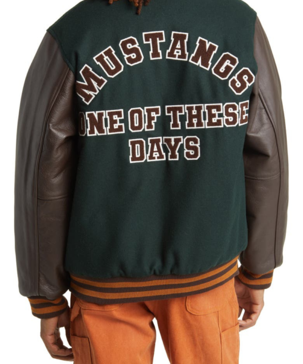 Mustang One Of These Days Wool & Leather Varsity Jacket