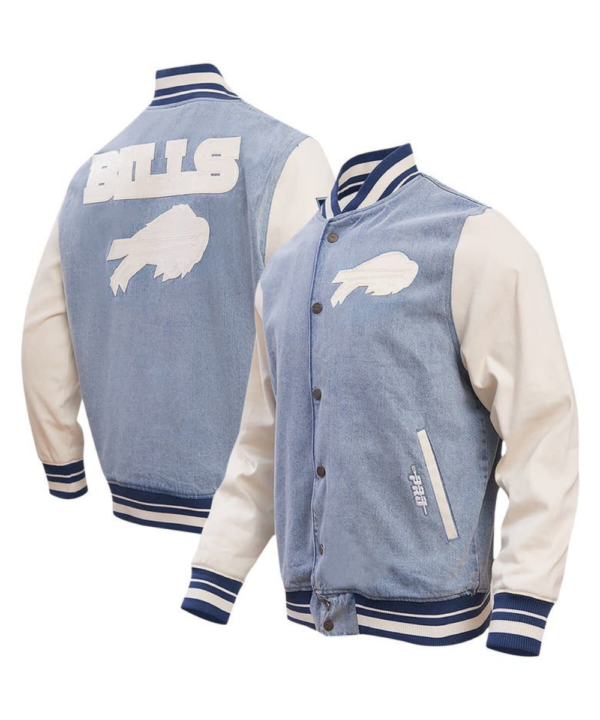 Men’s Pro Standard Denim Buffalo Bills Varsity Jacket