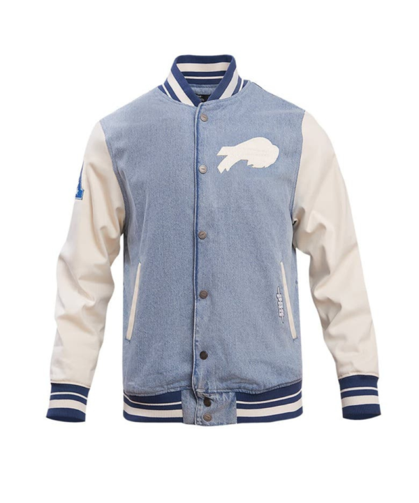Men’s Pro Standard Denim Buffalo Bills Varsity Jacket
