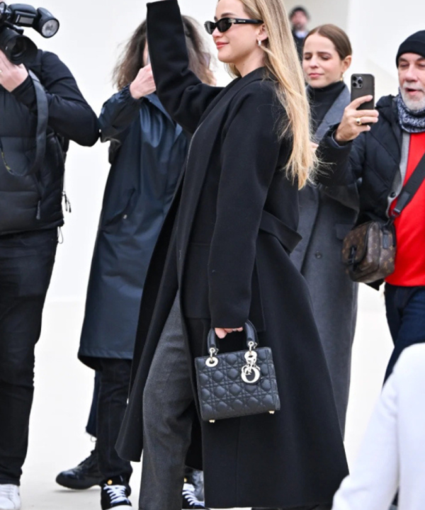 Jennifer Lawrence 2024 Black Coat