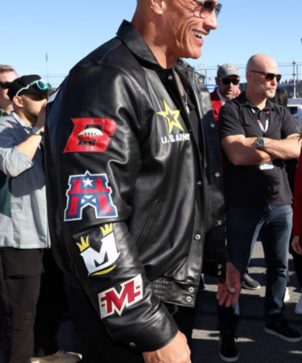 Dwayne Johnson Daytona 500 Leather Jacket