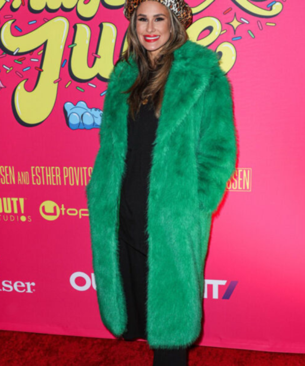 Brittany Furlan Green Fur Coat