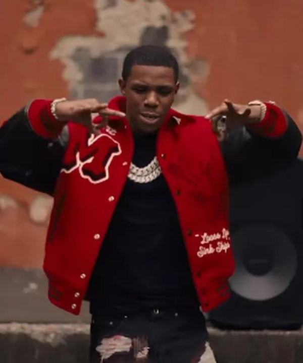 A Boogie Wit Da Hoodie Did Me Wrong Red Varsity Jacket