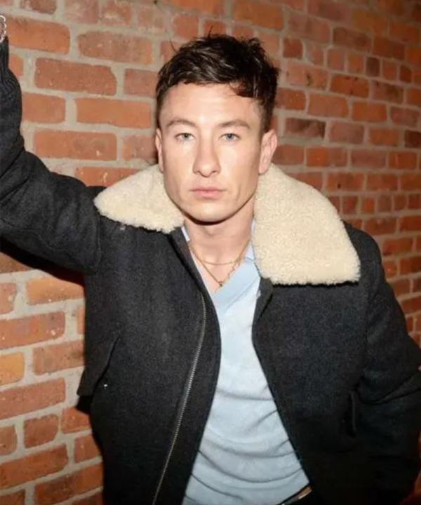 Masters Of The Air Barry Keoghan Premiere Shearling Jacket