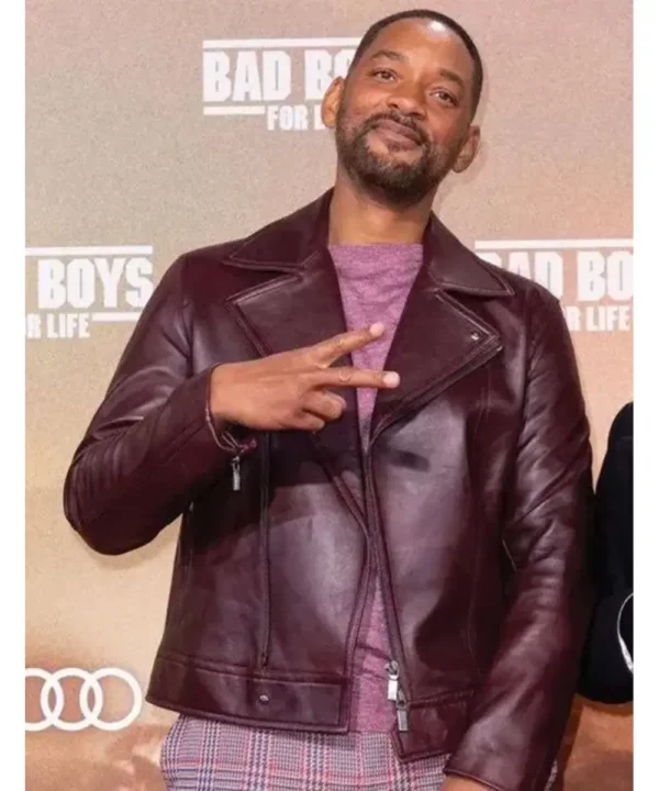 Will Smith Bad Boys For Life Premiere Maroon Jacket