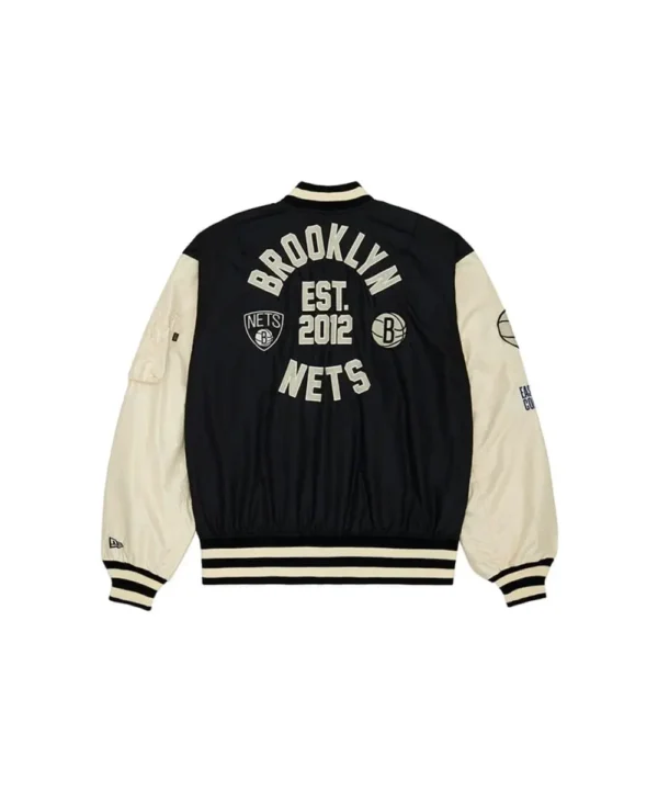 Brooklyn Nets X Alpha X New Era L-2B Bomber Jacket