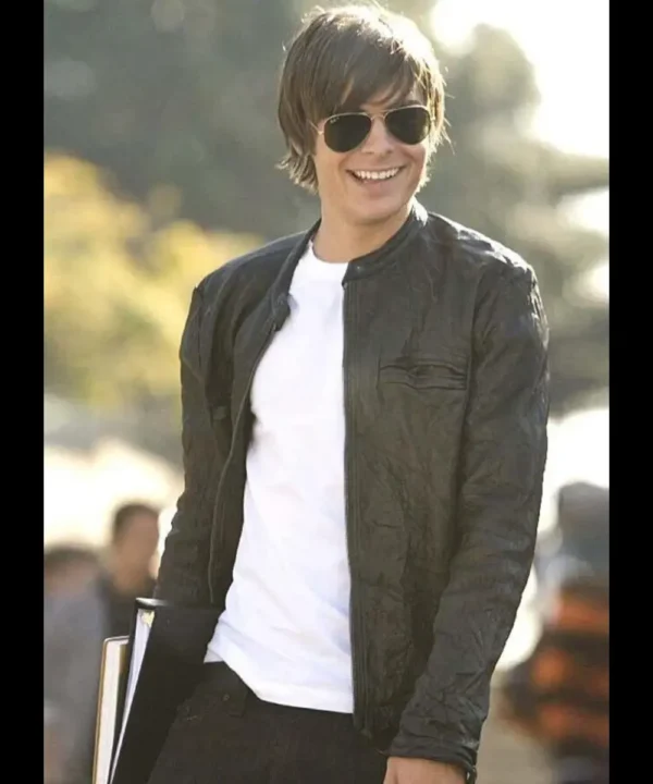 17 Again Zac Efron Biker Leather Jacket