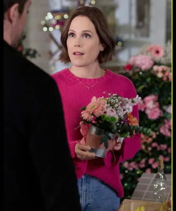 Blind Date Book Club 2024 Erin Krakow Pink Sweater