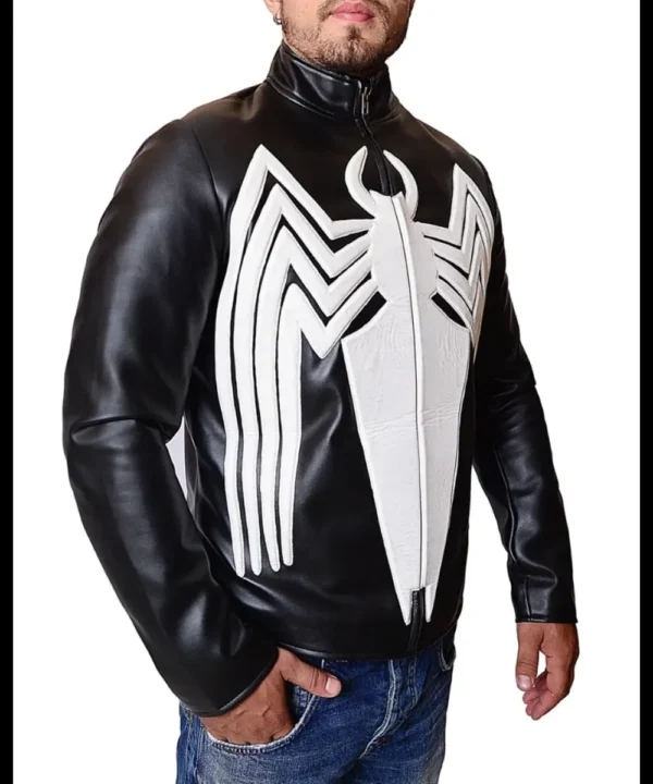 Eddie Brock Venom Black Leather Jacket