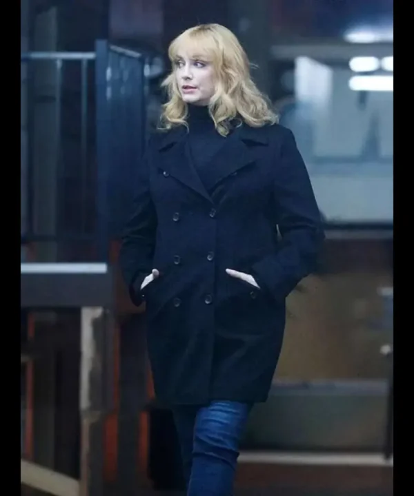 Good Girls Christina Hendricks Black Wool Coat