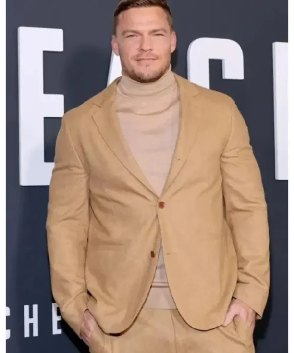 Reacher Alan Ritchson Brown Blazer