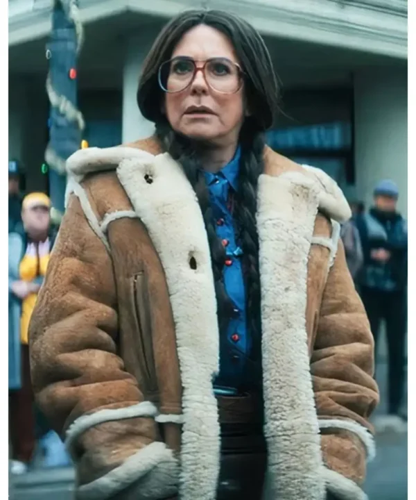 The Umbrella Academy S04 Megan Mullally Brown Coat