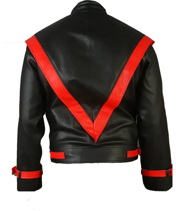 Michael Jackson Thriller Red & Black Leather Jacket