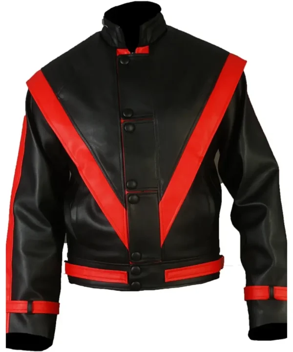 Michael Jackson Thriller Red & Black Leather Jacket