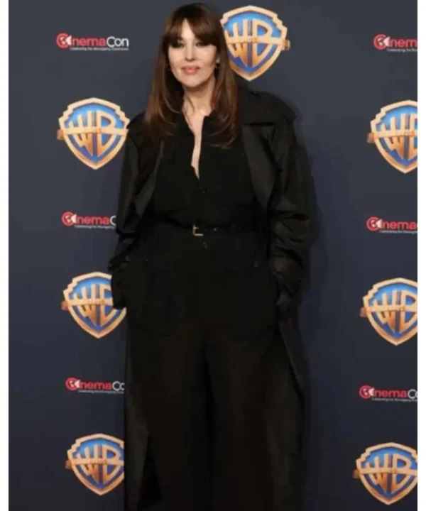 Monica Bellucci Beetlejuice Beetlejuice 2024 Black Coat