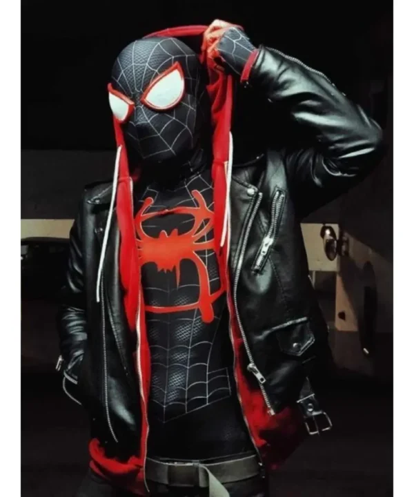 Spider Man Across The Spider-verse Miles Morales Black Jacket