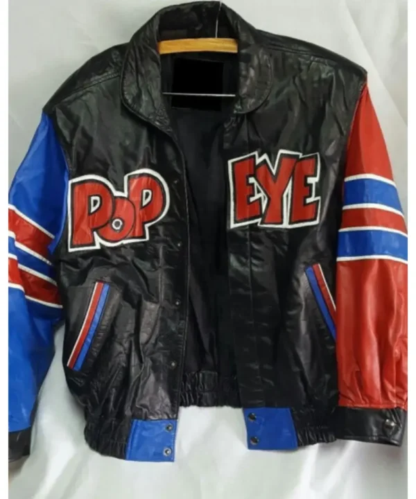 Popeye The Sailor Man Leather Jacket