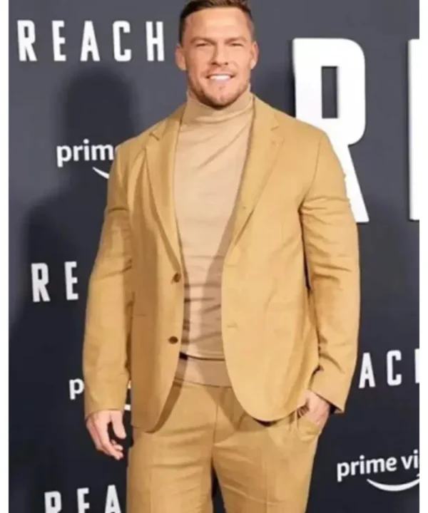 Reacher Alan Ritchson Brown Blazer