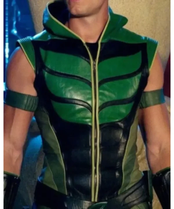 Smallville Green Arrow Justin Hartley Leather Vest