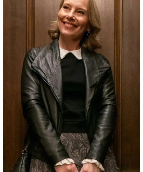 Amy Ryan Only Murders In The Building Jan Black Leather Jacket