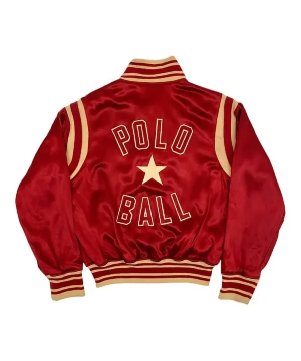 Vintage Ralph Lauren Polo Ball Red Satin Jacket