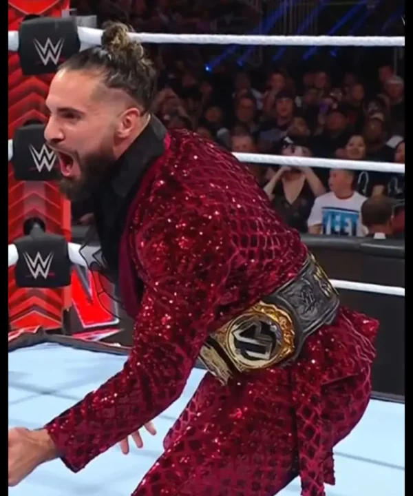 Seth Rollins WWE Raw 2024 Sequin Suit