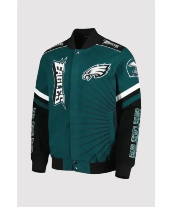 Tatum Bode Philadelphia Eagles Green Varsity Jacket