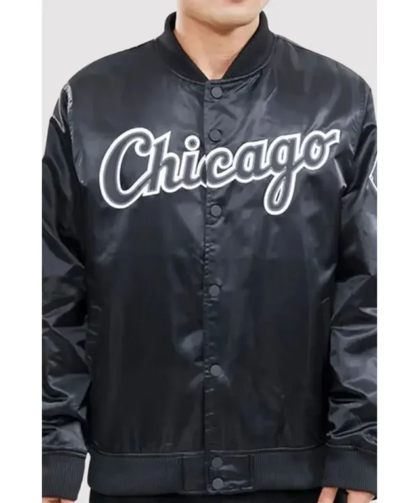 Chicago White Sox Wordmark Varsity Jacket