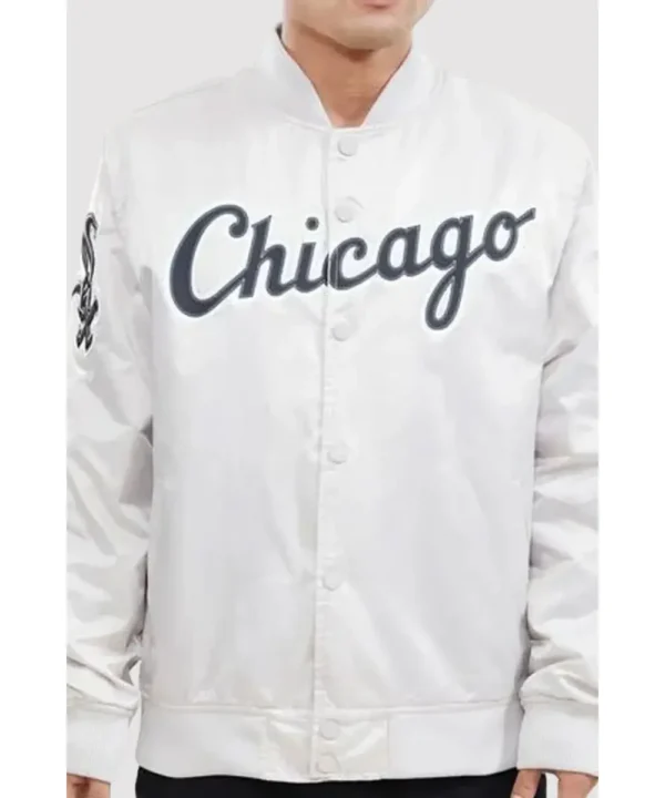 Chicago White Sox Wordmark Varsity Jacket