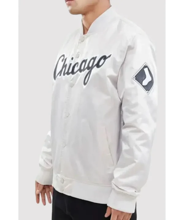 Chicago White Sox Wordmark Varsity Jacket