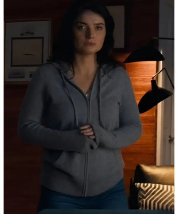 The Perfect Couple 2024 Eve Hewson Grey Hoodie