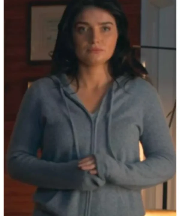 The Perfect Couple 2024 Eve Hewson Grey Hoodie