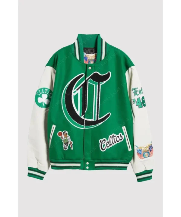 Boston Celtics Block Letter Varsity Jacket