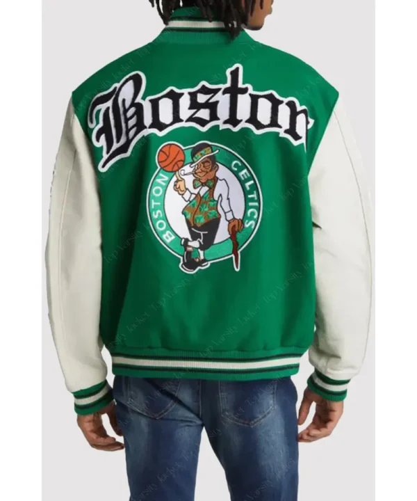 Boston Celtics Block Letter Varsity Jacket