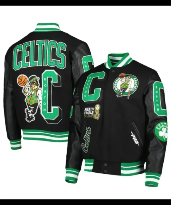 Boston Celtics Black Championship Jacket