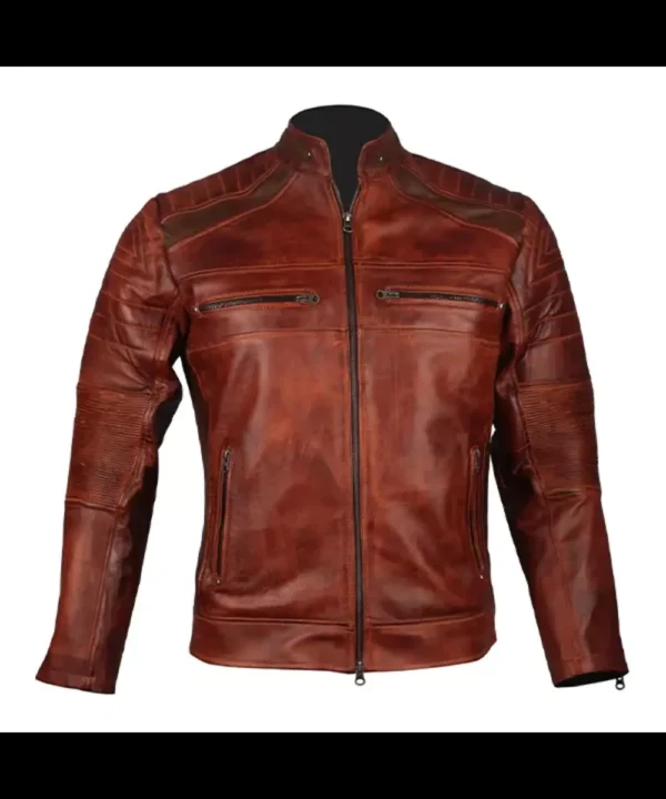 Cafe Racer Leather Jacket