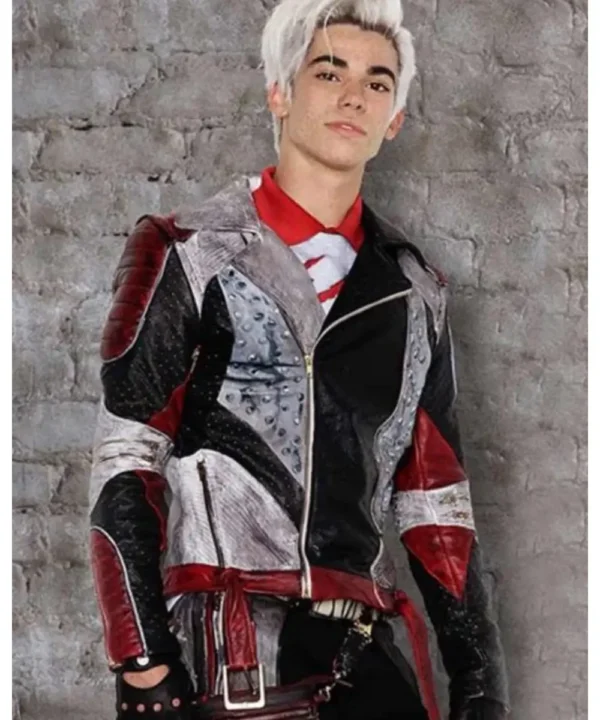 Cameron Boyce Descendants 2 Studded Leather Biker Jacket