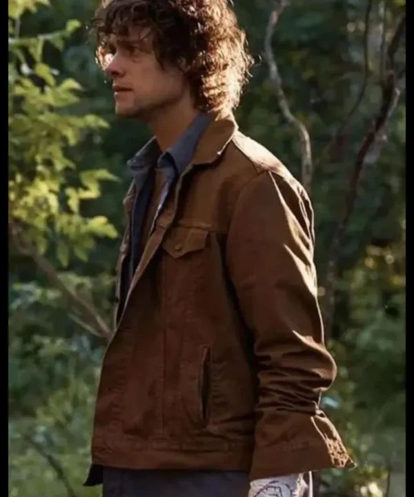 Douglas Smith Die Alone 2024 Brown Jacket