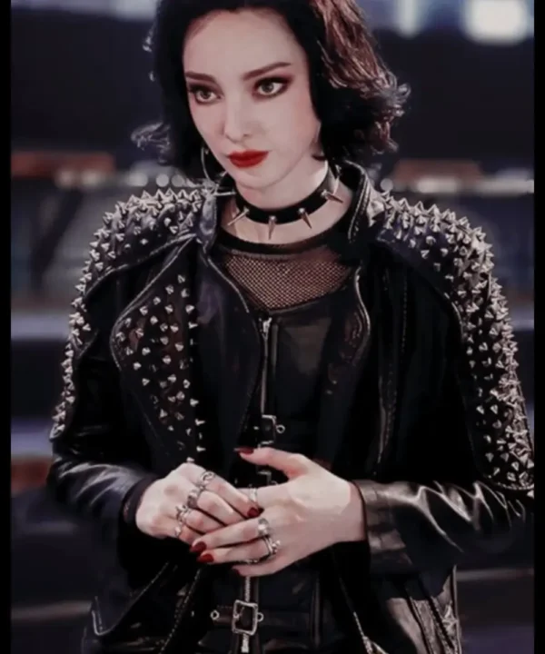 Lorna Dane The Gifted Black Studded Leather Jacket