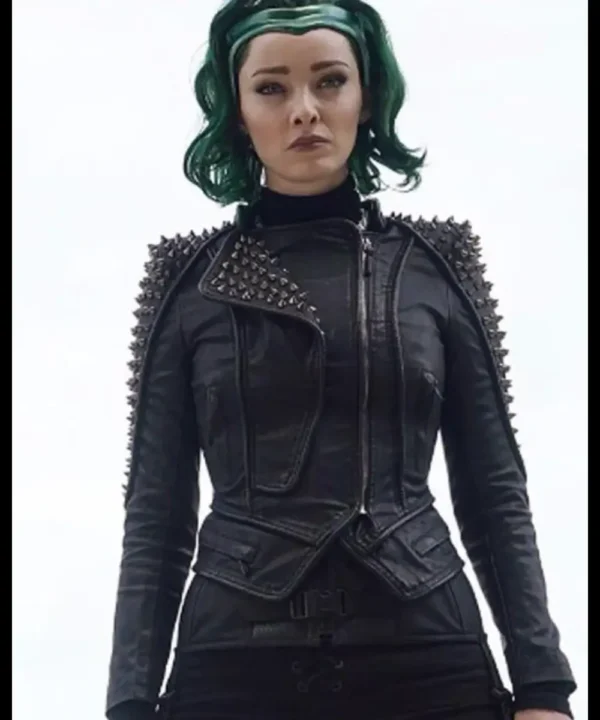 Lorna Dane The Gifted Black Studded Leather Jacket