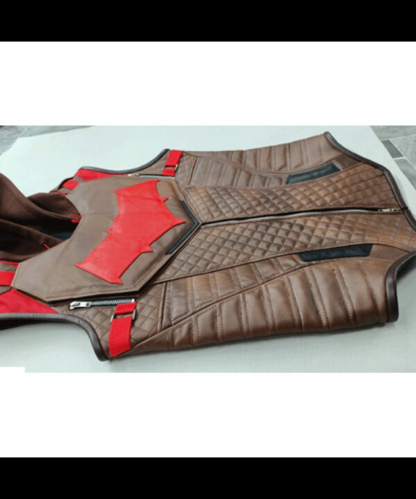 Gotham Knights Redhood Brown Leather Vest