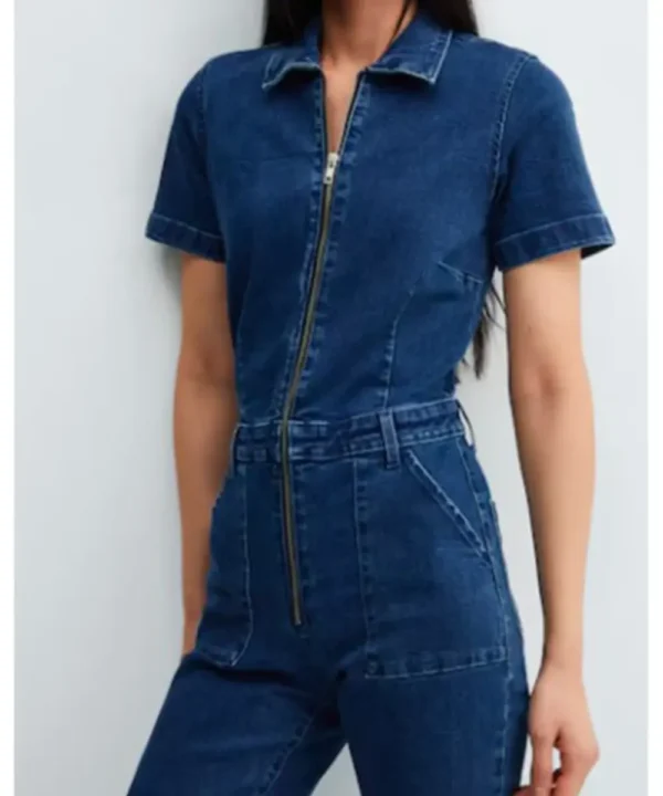 English Teacher 2024 Stephanie Koenig Denim Jumpsuit