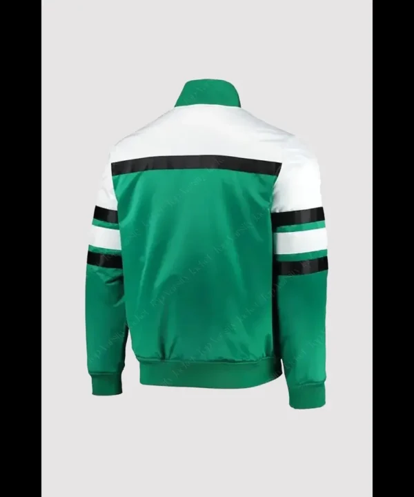 Hardwood Classics Boston Celtics Green White Varsity Jacket