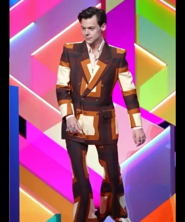 Harry Style Brit Award Retro Suit