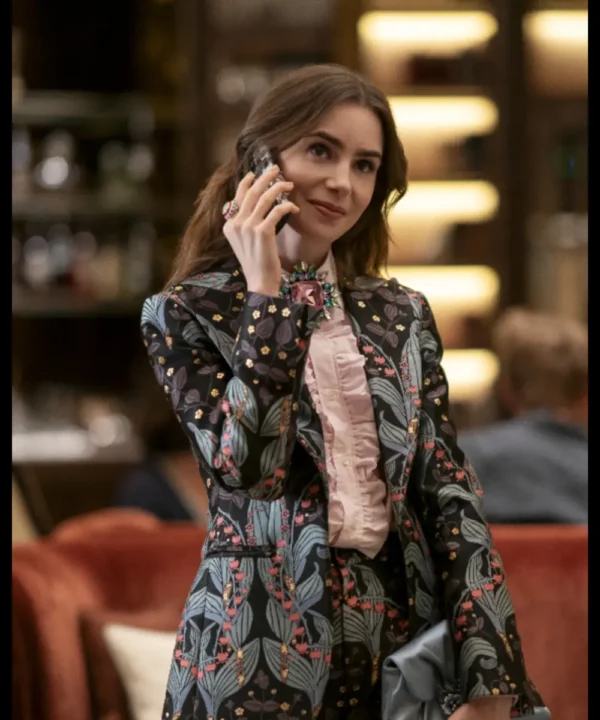 Emily In Paris S04 Lily Collins Floral Blazer