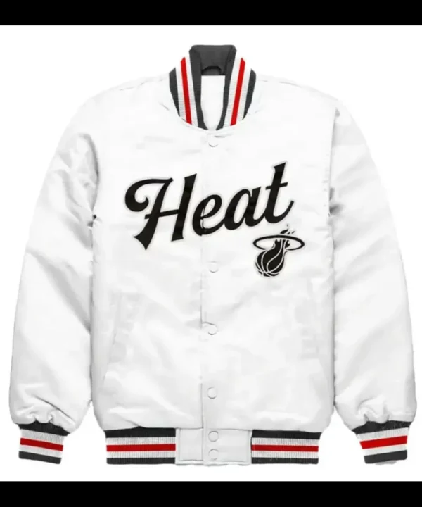 NBA Miami Heat Exclusive Full-Snap Satin Jacket