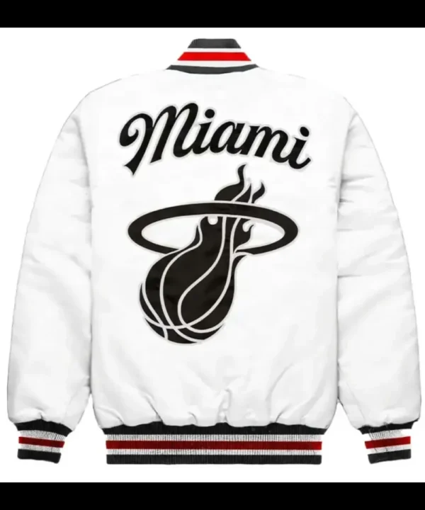 NBA Miami Heat Exclusive Full-Snap Satin Jacket