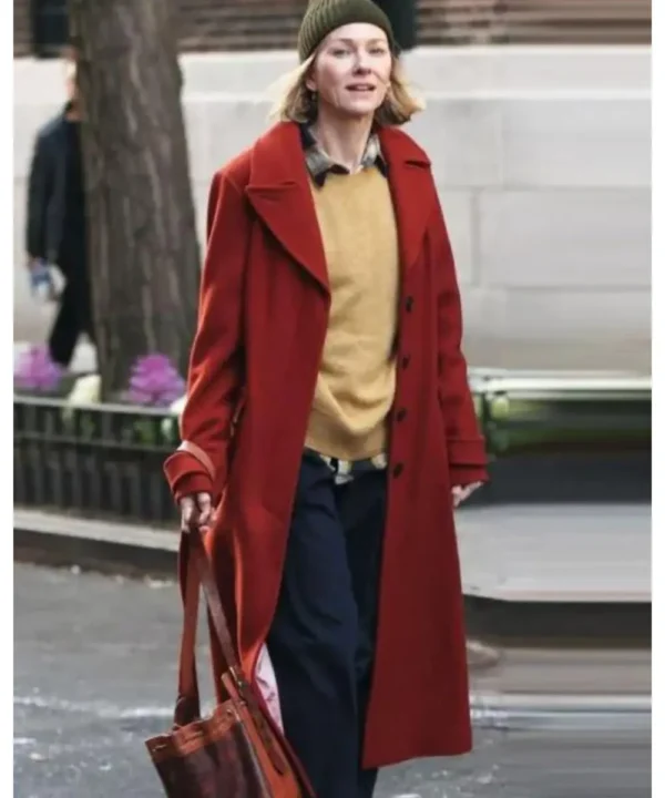 The Friend 2024 Naomi Watts Red Trench Coat